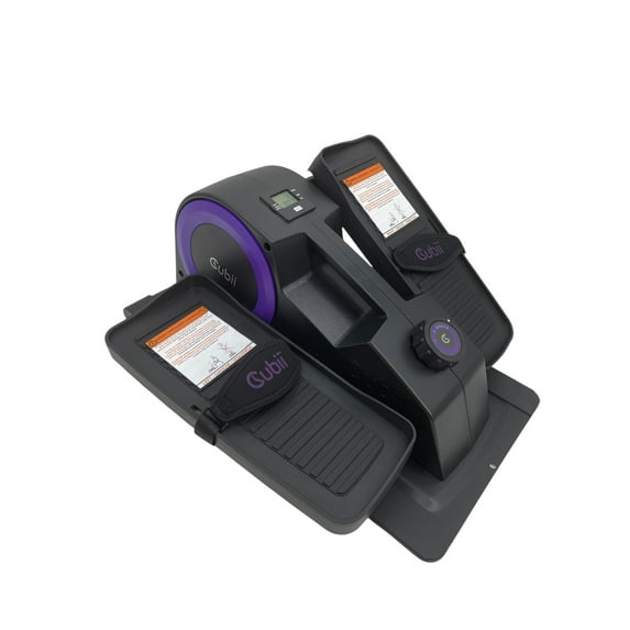 Cubii Purple JR2, Under Desk Elliptical, Under Desk Bike Pedal Exerciser, Seated Mini Elliptical Machine