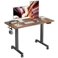 thumbnail image 1 of Cubiker 40 x 24 inch Standing Desk Height Adjustable Desk Home Office Electric Table, Espresso, 1 of 5