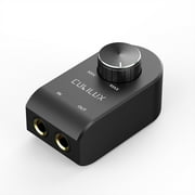 Cubilux 6.35mm Volume Controller, 1/4 Inline Stereo Audio Volume Attenuator with Full Aluminum Alloy Case for Interference Isolation,  -Inch Volume in-Line Control Knob