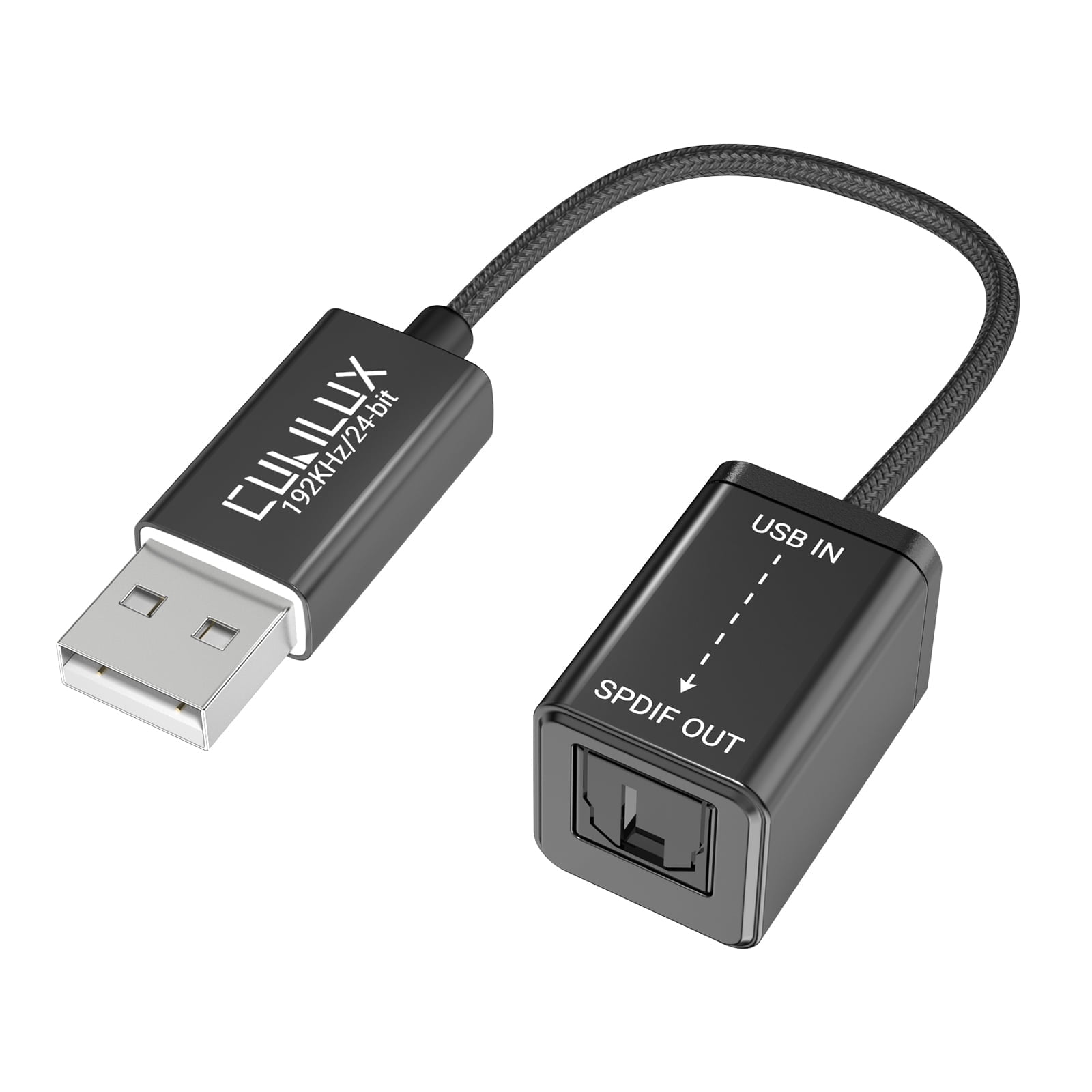 Cubilux USB A to TOSLINK Optical Audio Adapter, Unidirectional USB Type ...