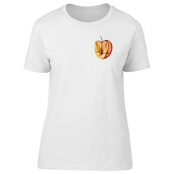 Cubist Apple, Half Fruit T-Shirt Women -Image by Shutterstock, Female Large