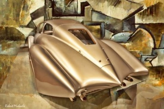 Cubist Hispano Canvas Art - Robert Michaels (24 x 16)