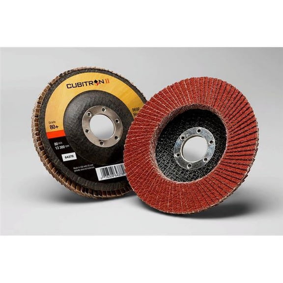 3m Cubitron Flap Disc, 4 1/2 in Dia, 7/8 in Arbor 7100104941