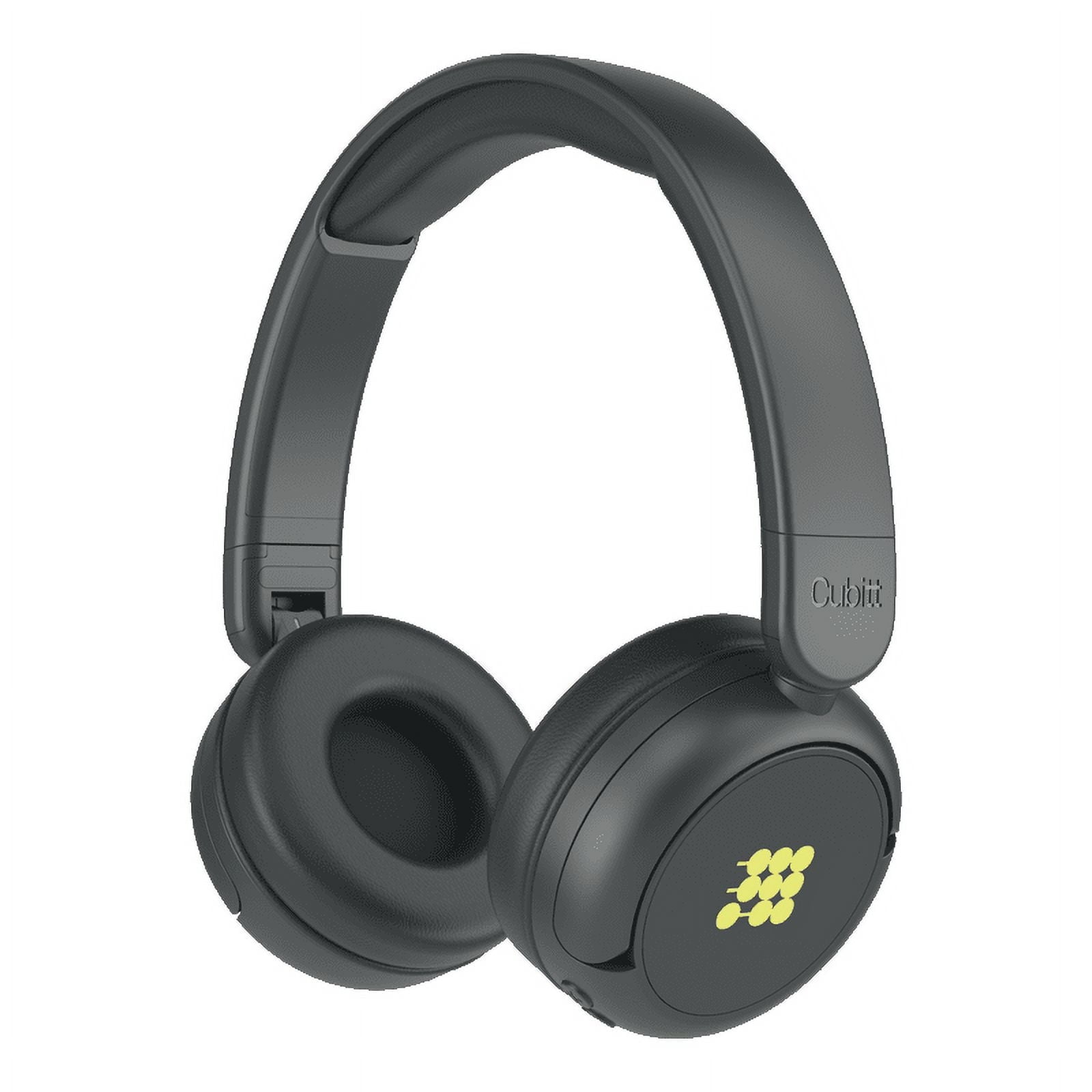 Cubitt Bluetooth Headphones for Kids Over-Ear - Wireless, Built-In Mic, AUX Cord, Black
