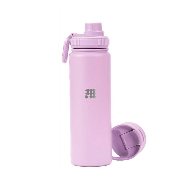 Cubitt Insulated Sports Hydro Water Bottle 24 oz, 2 Lids (Coffee Lid and Wide Mouth Twist Sports Lid), Stainless Steel, Double Walled. Cold for up to 24 hours, Hot for up to 12 hours. LILAC