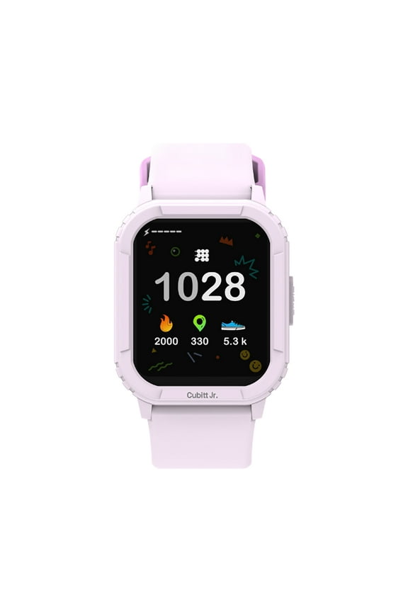 Jr Smart Watch Fitness Tracker for Kids and Teens, Activity Tracker, IP68 Waterproof Lilac