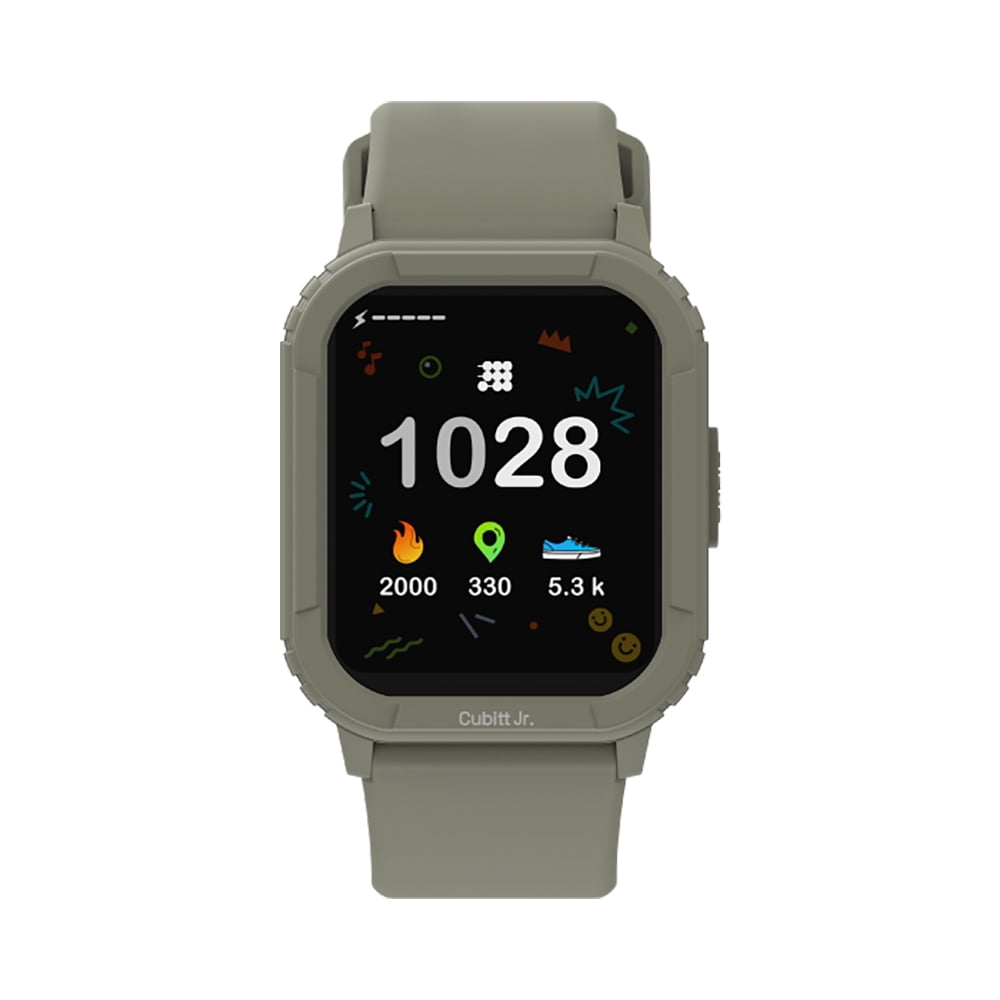 Cubitt Jr Smart Watch Fitness Tracker for Kids and Teens, Waterproof Green