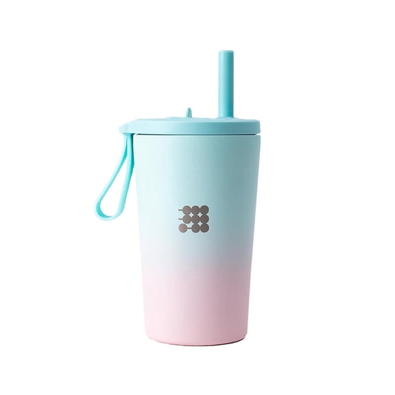 Cubitt Kids Insulated Adventure Cup 16oz, Leak-Proof, BPA-Free, Straw Lid, Keeps Drinks Cold for 12 Hours