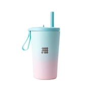 Cubitt Kids Insulated Adventure Cup 16oz, Leak-Proof, BPA-Free, Straw Lid, Keeps Drinks Cold for 12 Hours
