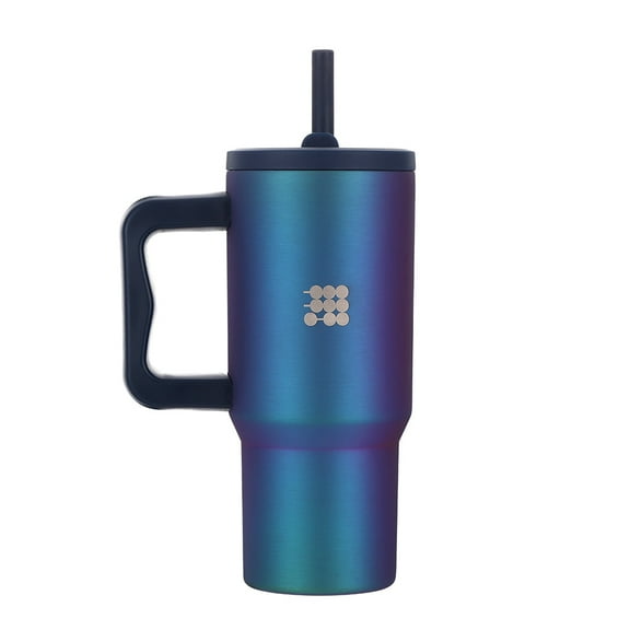 Cubitt Mini Tumbler 24oz Leak-Proof Stainless Steel Insulated Cup with Handle and Straw, BPA-Free, Dishwasher Safe, Keeps Drinks Cold Up to 24 Hours