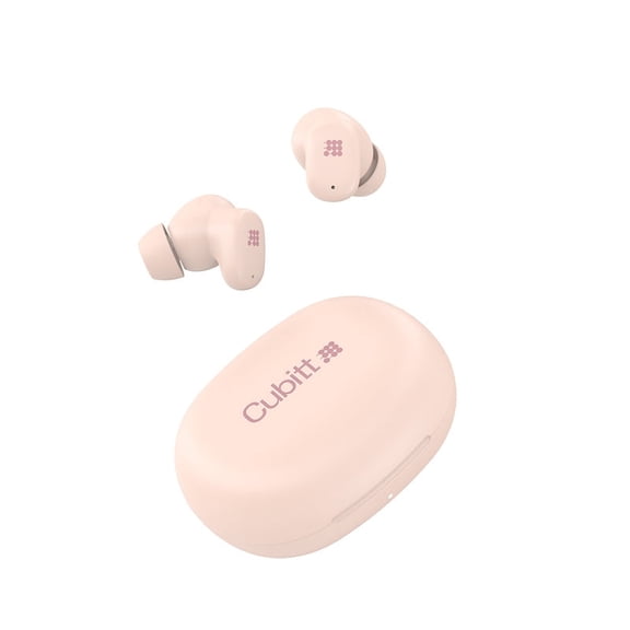 Cubitt Power Earbuds with Bluetooth 6.0, 55ms Low Latency, 5H Playback, 500mAh Case, Transparency Mode, USB-C Fast Charging, Touch Controls & Voice Assistant