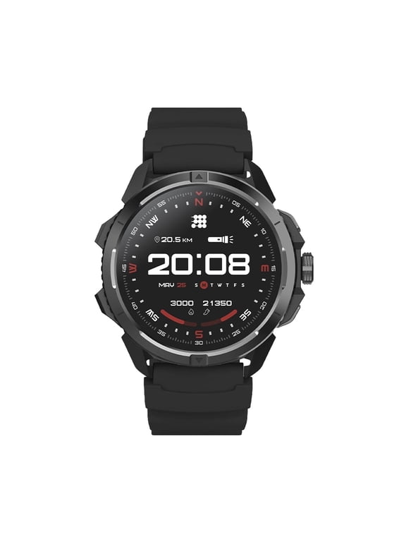 TERRA Rugged Smartwatch with Dual-Band GPS (L1+L5), 1.48” AMOLED Display, Offline Maps, AI Coach, VITA Assistant, Military Certified, 5ATM, Up to 14-Day Battery Life