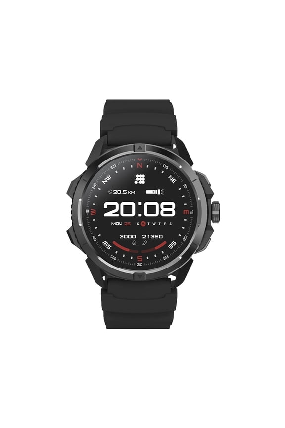 TERRA Rugged Smartwatch with Dual-Band GPS (L1+L5), 1.48” AMOLED Display, Offline Maps, AI Coach, VITA Assistant, Military Certified, 5ATM, Up to 14-Day Battery Life