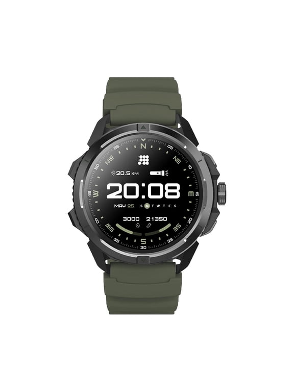 TERRA Rugged Smartwatch with Dual-Band GPS (L1+L5), 1.48” AMOLED Display, Offline Maps, AI Coach, VITA Assistant, Military Certified, 5ATM, Up to 14-Day Battery Life