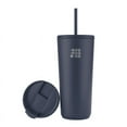 thumbnail image 1 of Cubitt Travel Mug 20 oz Double Walled Vacuum Insulated Stainless Steel with 2 lids, Straw and Coffe, Cupholder Friendly, Perfect for Hot & Cold Beverages Blue, 1 of 2