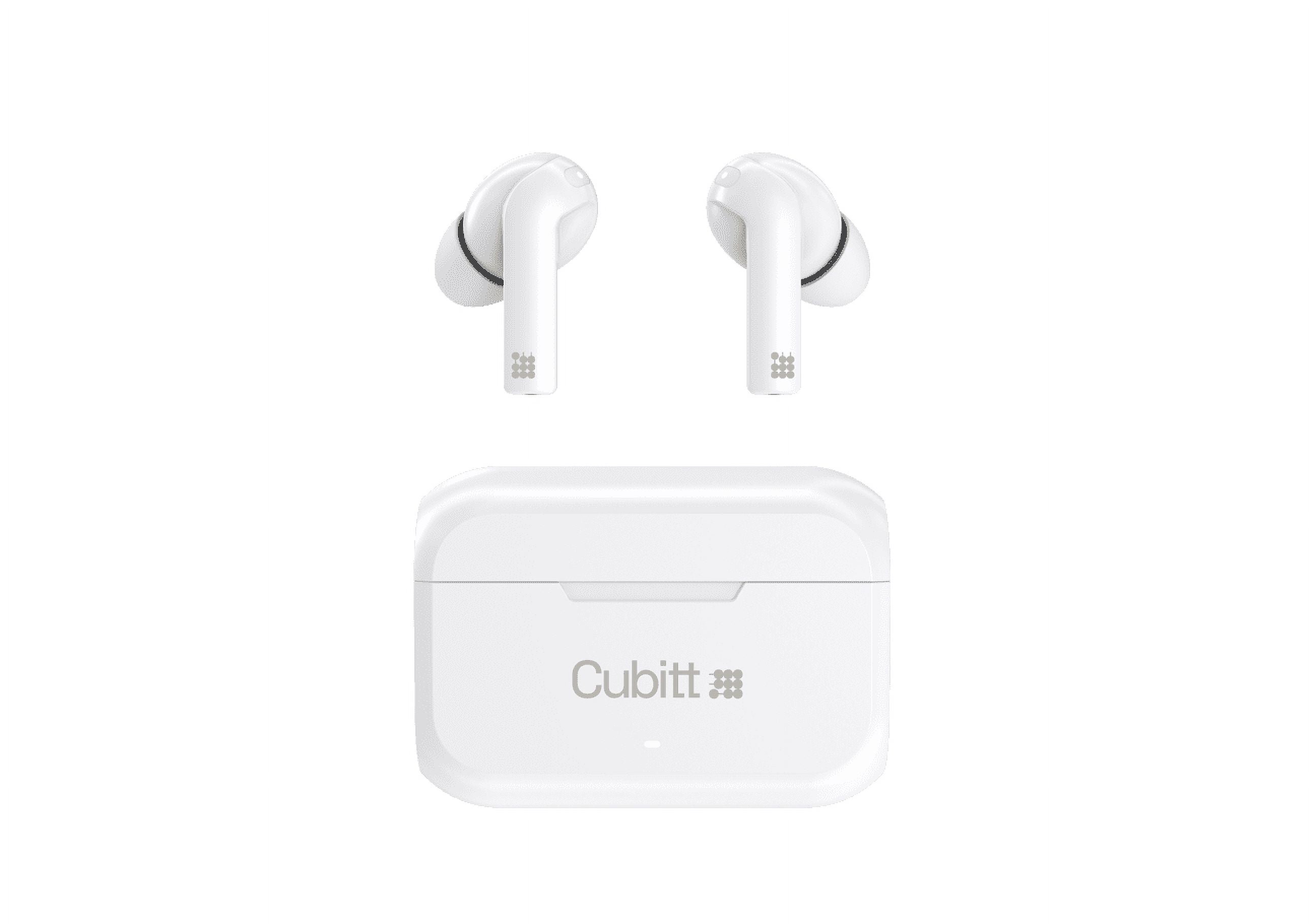 Cubitt True Wireless Earbuds Generation 2 5.3 Bluetooth IPX5 Water resistance Premium Sound White