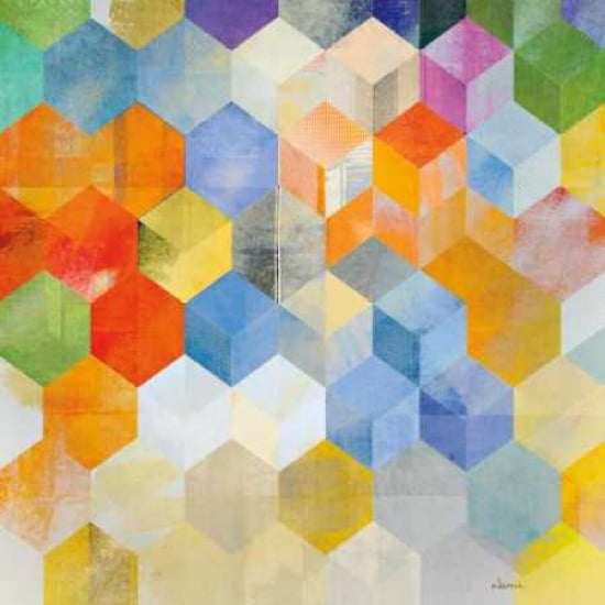 Cubitz II Canvas Art - NOAH (24 x 24)