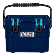 Cubix Outdoors 10 QT QuadraX Rotomolded Portable Hard Cooler, Fits 8 Cans, Abyss Blue