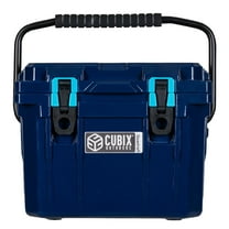 Cubix Outdoors 10 QT QuadraX Portable Insulated Hard Cooler - Fits 8 Cans - Abyss Blue