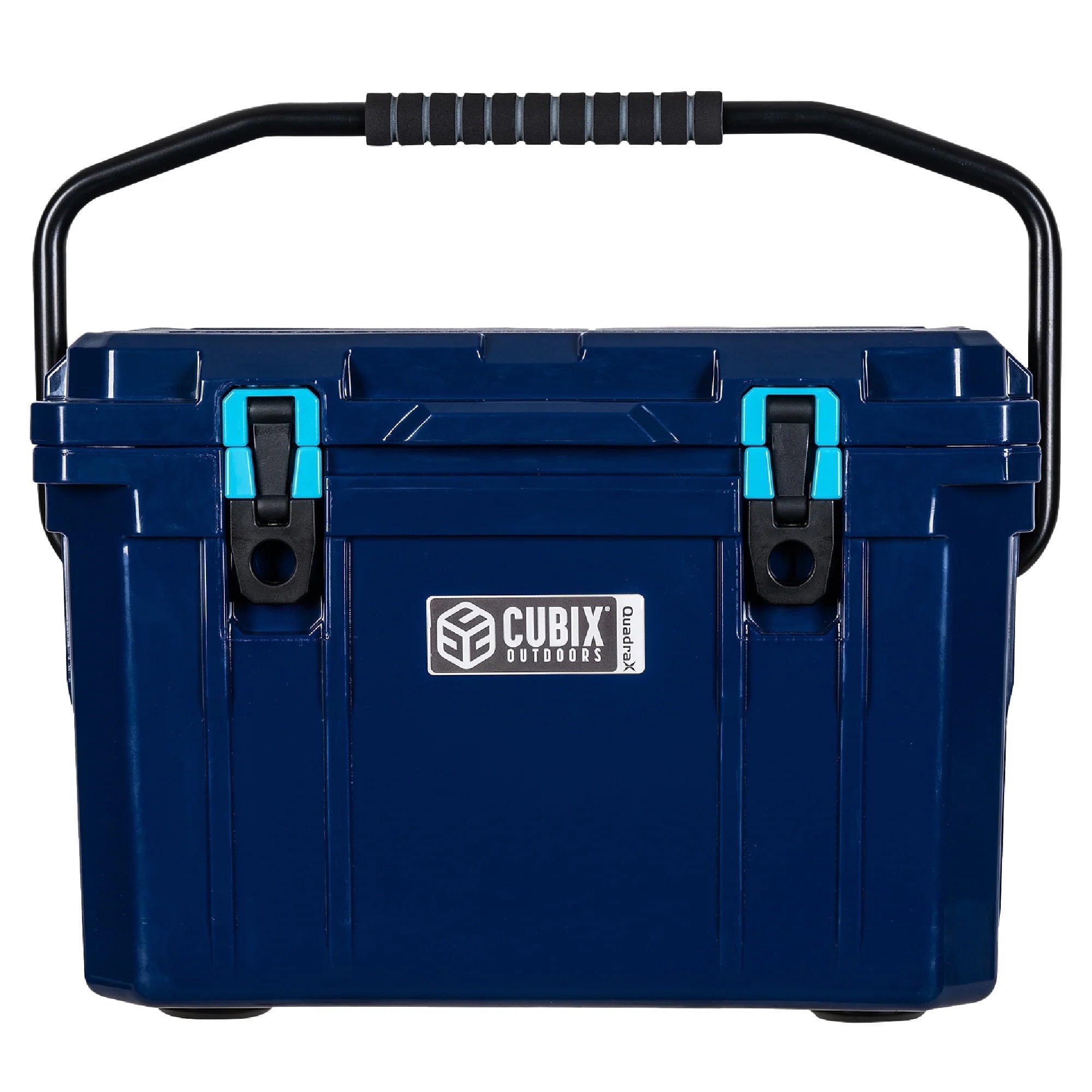 Cubix Outdoors 20 QT QuadraX Portable Insulated Hard Cooler - Fits 14 Cans - Abyss Blue