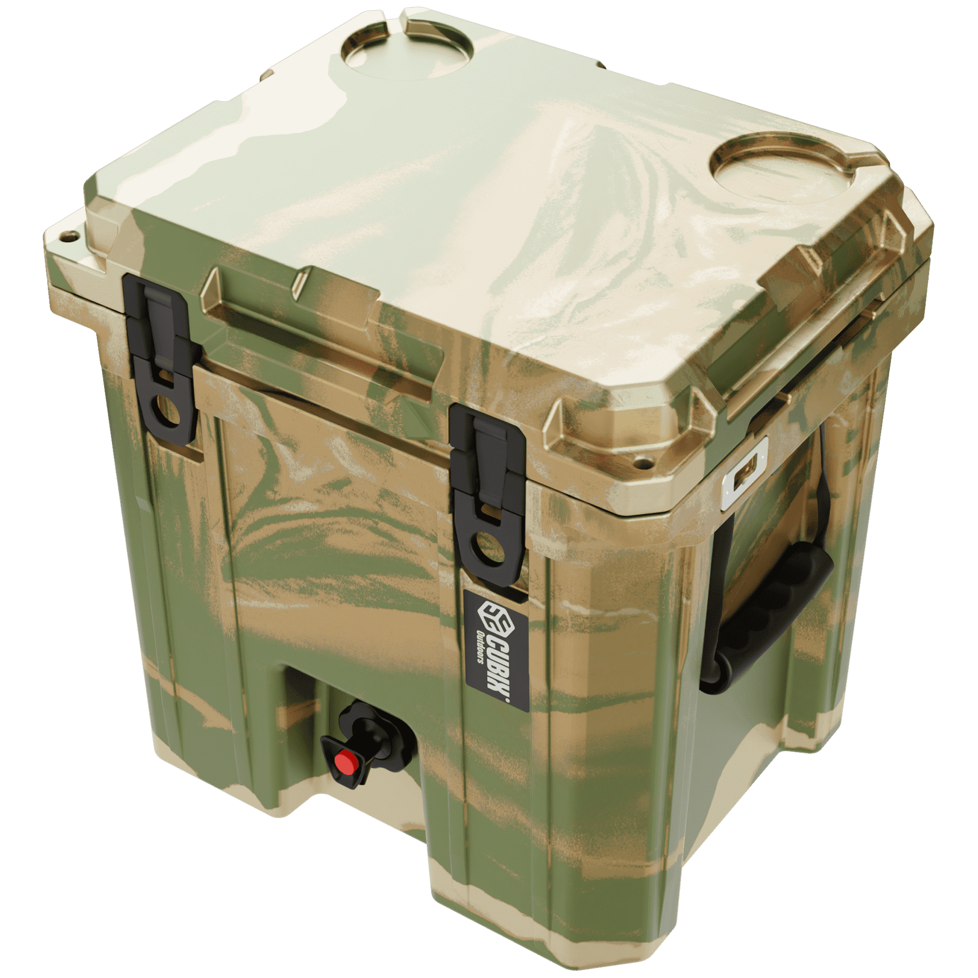 Cubix Outdoors® QuadraX 5 GAL 2-in-1 Portable Insulated Hard Beverage Dispenser and Cooler Fits 14 Cans - Hunter Camo