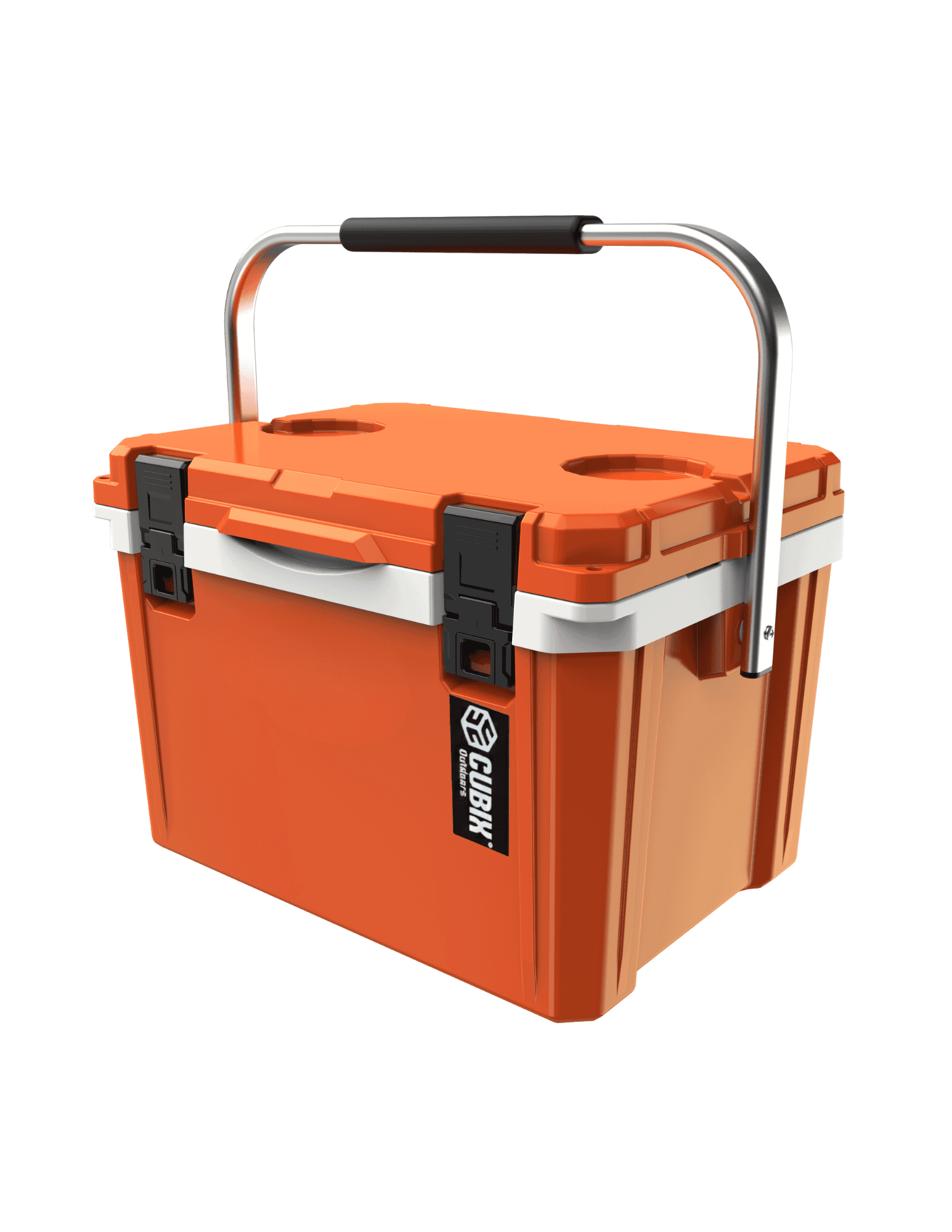 Cubix Outdoors® 20Q Lightweight Portable Insulated Hard Cooler Fits 30 Cans - Ember Orange
