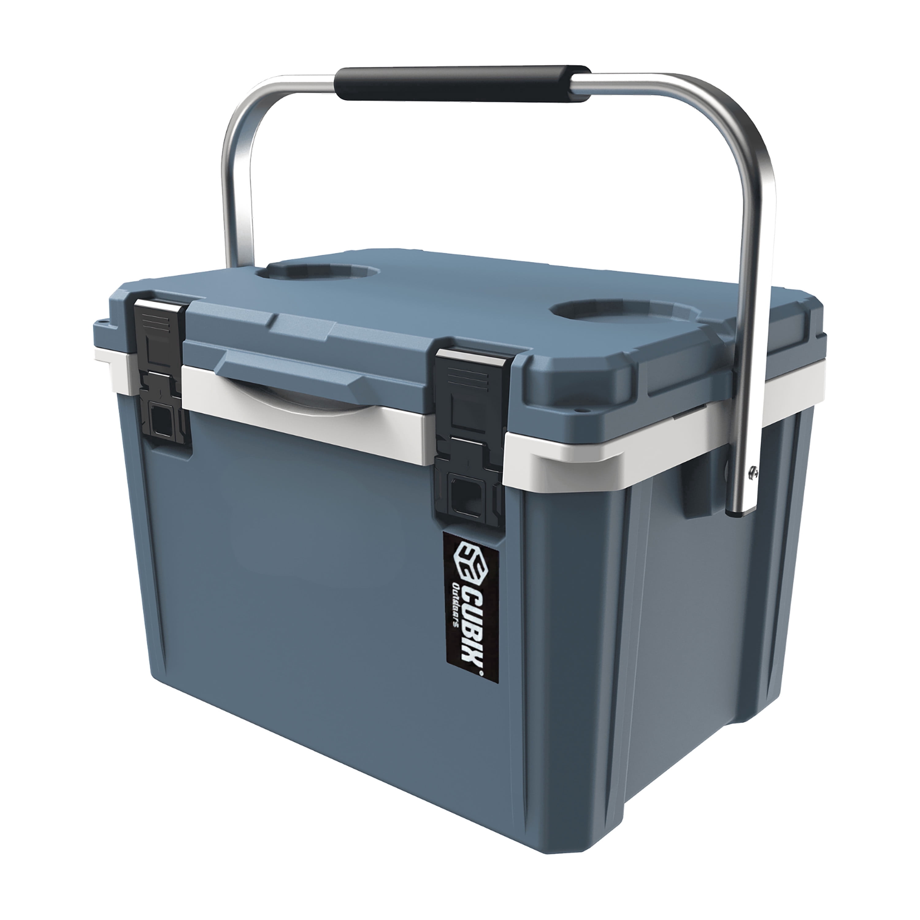 Cubix Outdoors® 20Q Lightweight Portable Insulated Hard Cooler Fits 30 Cans - Slate Blue