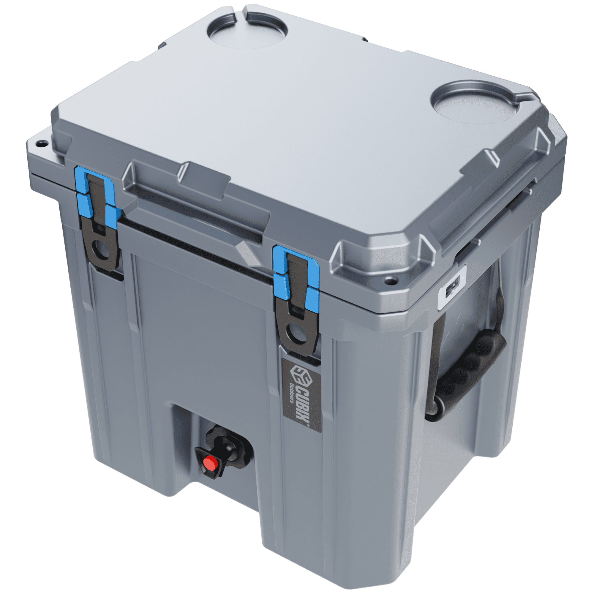 Cubix Outdoors® QuadraX 5 GAL 2-in-1 Portable Insulated Hard Beverage Dispenser and Cooler Fits 14 Cans - Granite Grey