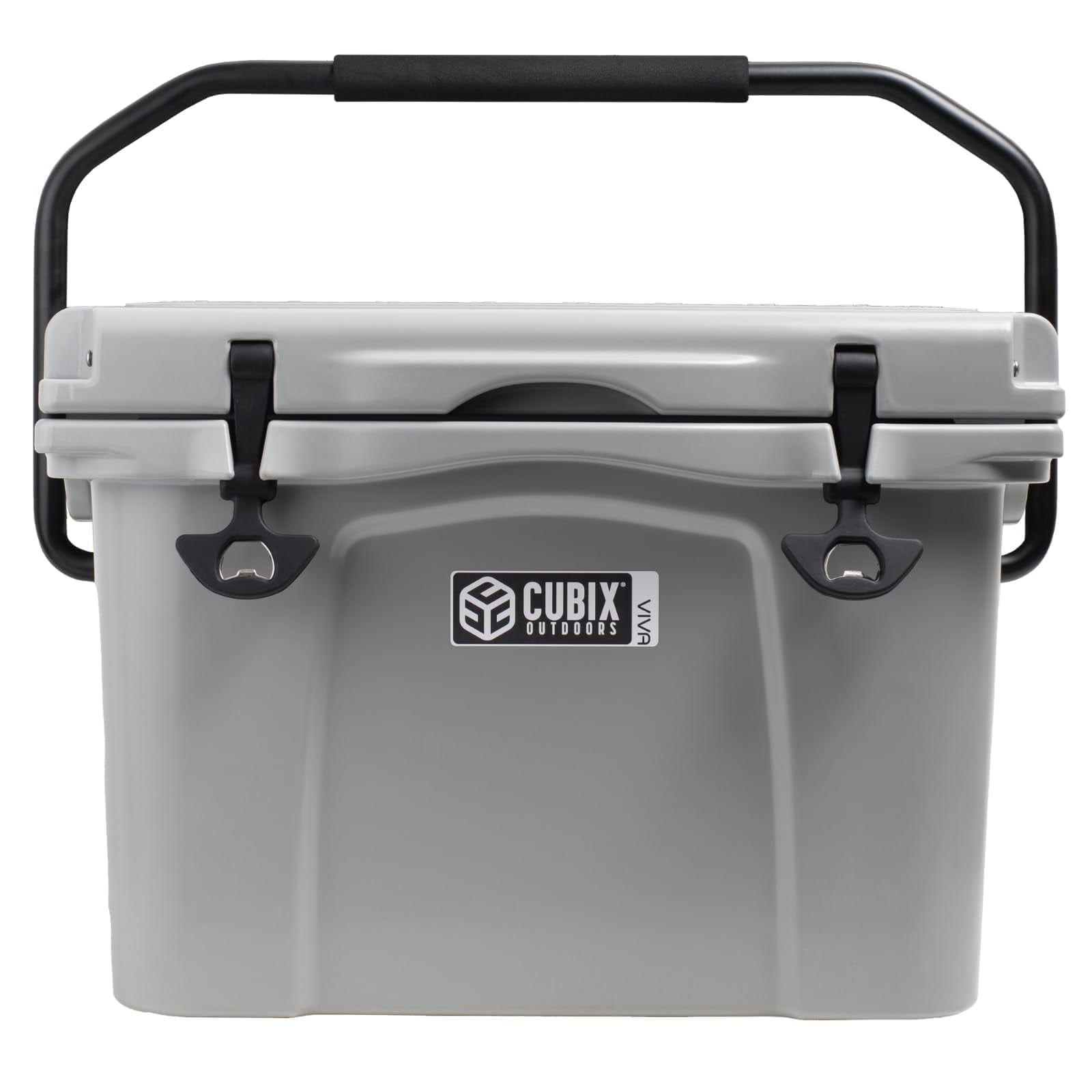 Cubix Outdoors Viva 25 QT Portable Insulated Hard Cooler - Fits 30 Cans - Light Grey