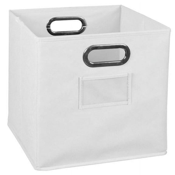 Cubo Foldable Fabric Storage Bin, White