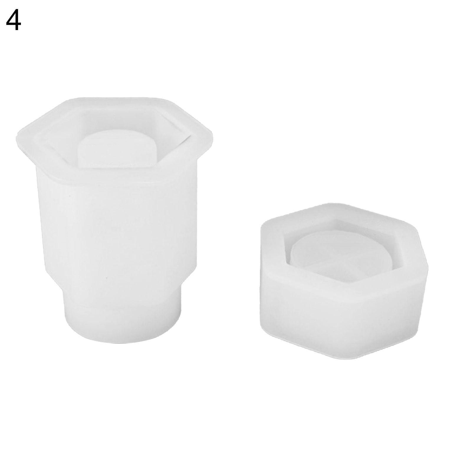 Cuboid Cylinder Hexagon Storage Holder Box Silicone Mold DIY Craft ...