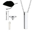 thumbnail image 1 of Cuboid Urn Necklaces, for ,with Tools ,Locket Pendant, Decorative Handmade Stainless Steel Memorial Keepsake Pets Urn, 1 of 8