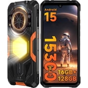 Cubot Kingkong Power 5 4G LTE Ai Compatible With Tmobile Mint Tello & Global 128GB + 6GB + 10GB Rugged Phone 64MP Triple Cam 6.88" Slim Android 15.300 mAh IP68 IP69K MIL-STD-810H Black