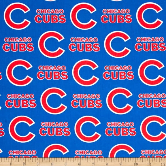 Cubs Solid Blue Cotton Fabric