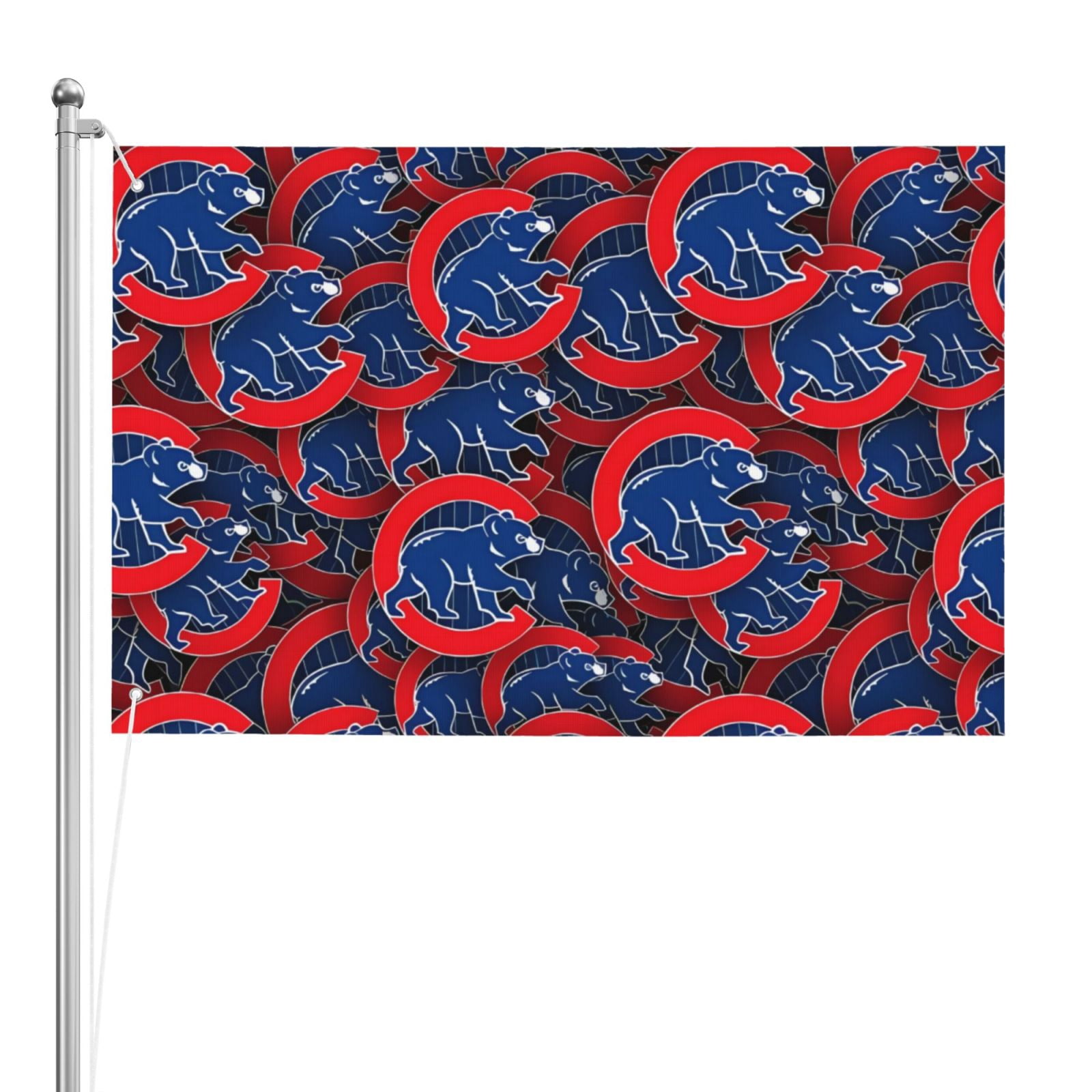 Ade Flags Cubs Three Layer personalized Double Sided Flag Football Fans National ...