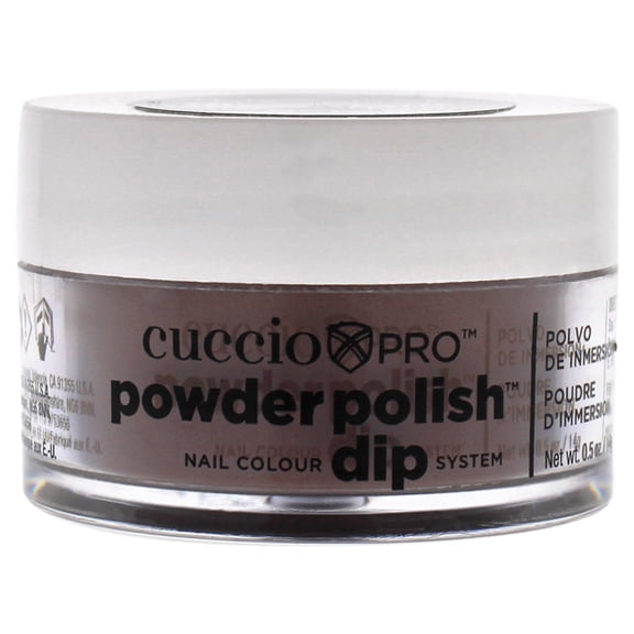 Cuccio Colour Pro Powder Polish Nail Colour Dip System - Brownie Points Nail Powder 0.5 oz