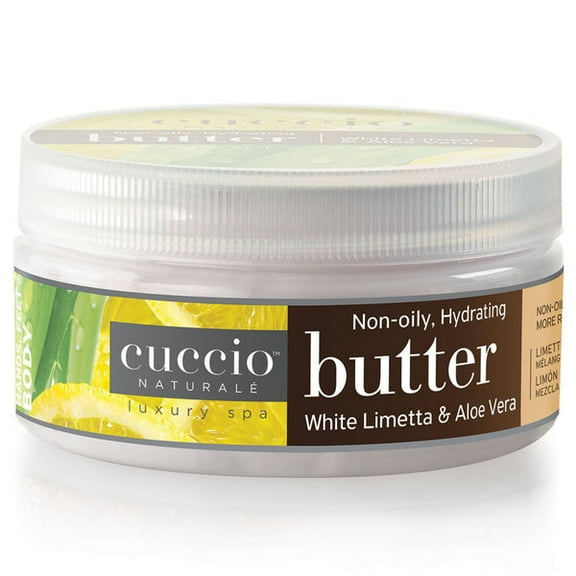 Cuccio Naturale Butter Blend White Limetta & Aloe Vera Body Butter, 8 fl oz