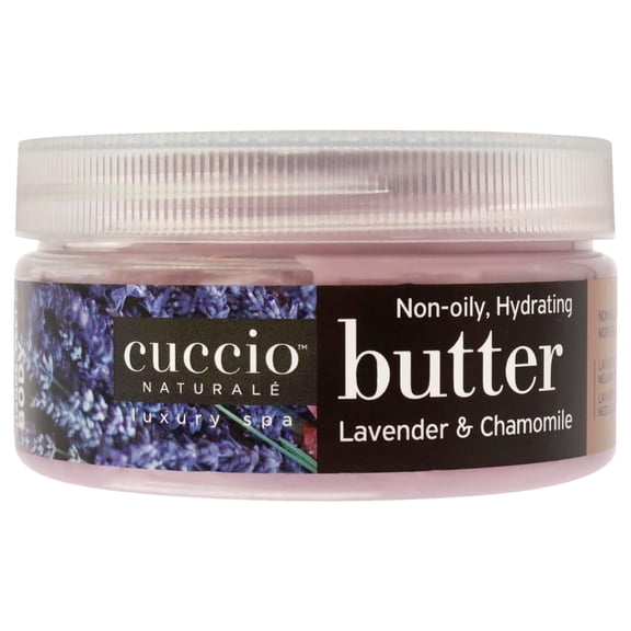 Cuccio Naturale Butter Blends - Ultra-Moisturizing, Renewing, Smoothing Scented Body Cream - Deep Hydration For Dry Skin Repair - Made With Natural Ingredients - Lavender & Chamomile - 8 Oz