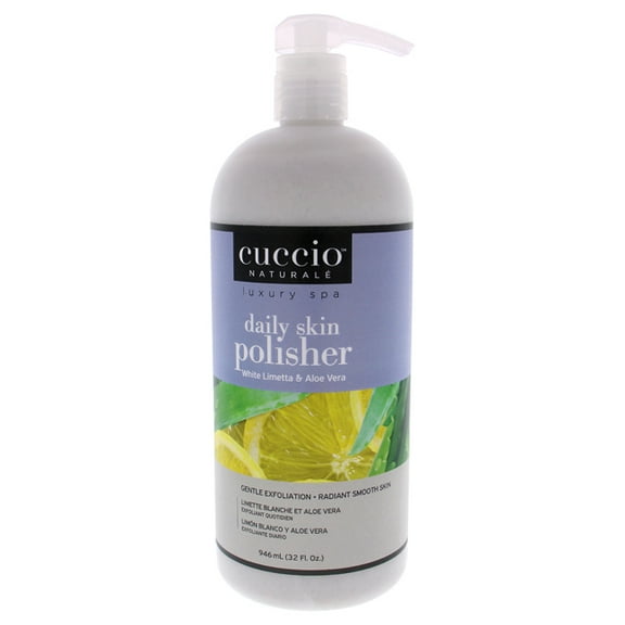 Cuccio Naturale Luxury Spa Daily Skin Polisher - White Limetta and Aloe Vera Scrub 32 oz