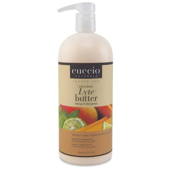 Lyte Ultra Sheer Body Butter Mango & Bergamot 32oz | Cuccio