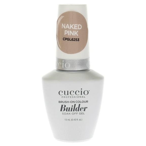 Cuccio Pro Brush-On Colour Builder Soak Off Gel - Naked Pink, 0.43 oz Nail Polish