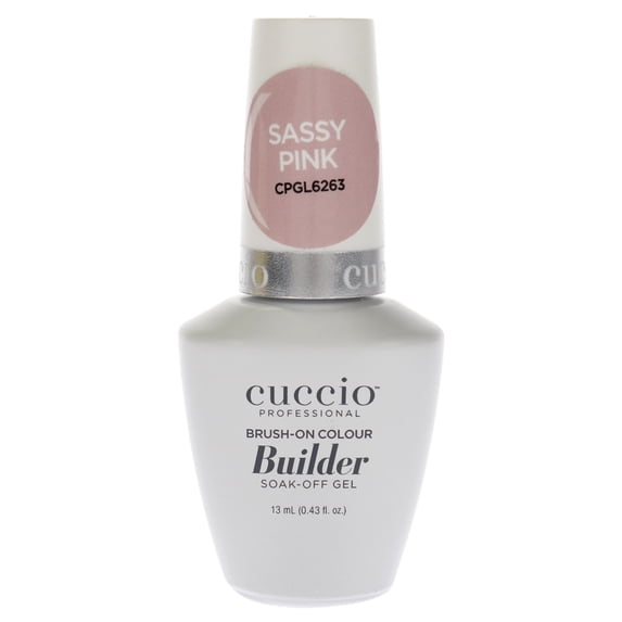 Cuccio Pro Brush-On Colour Builder Soak Off Gel - Sassy Pink, 0.43 oz Nail Polish