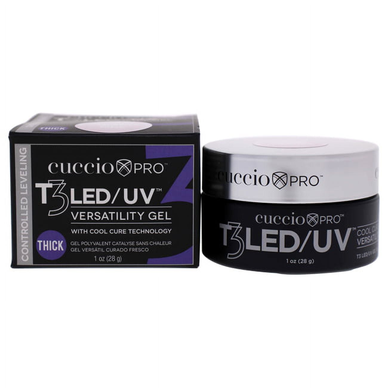 Cuccio Pro LED UV  Cool Cure Versatility Gel - Controlled Leveling Pink 1 oz