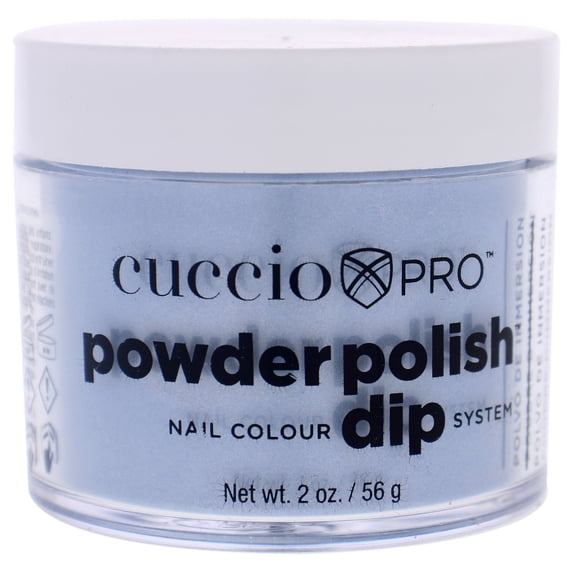 Cuccio Pro Powder Polish Nail Colour Dip System - Blue with Blue Mica, 1.6 oz Nail Powder