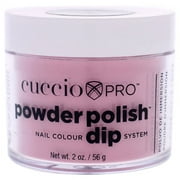 Cuccio Pro Powder Polish Nail Colour Dip System - Rose With Shimmer, 1.6 oz Nail Powder