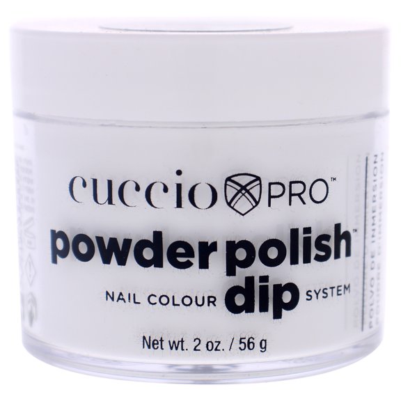 Cuccio Pro Powder Polish Nail Colour Dip System - White, 1.6 oz Nail Powder
