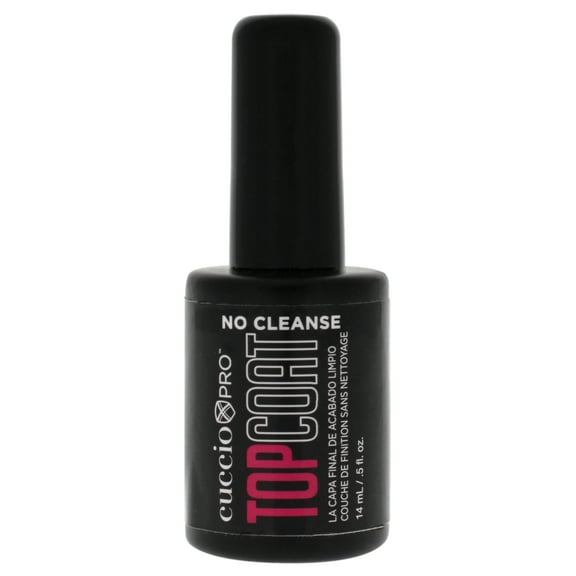 Cuccio Pro Pro No Cleanse Top Coat, 0.5 oz Top Coat