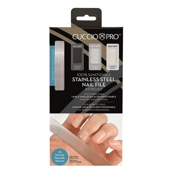 Cuccio Pro Stainless Steel Nail File INTRO KIT
