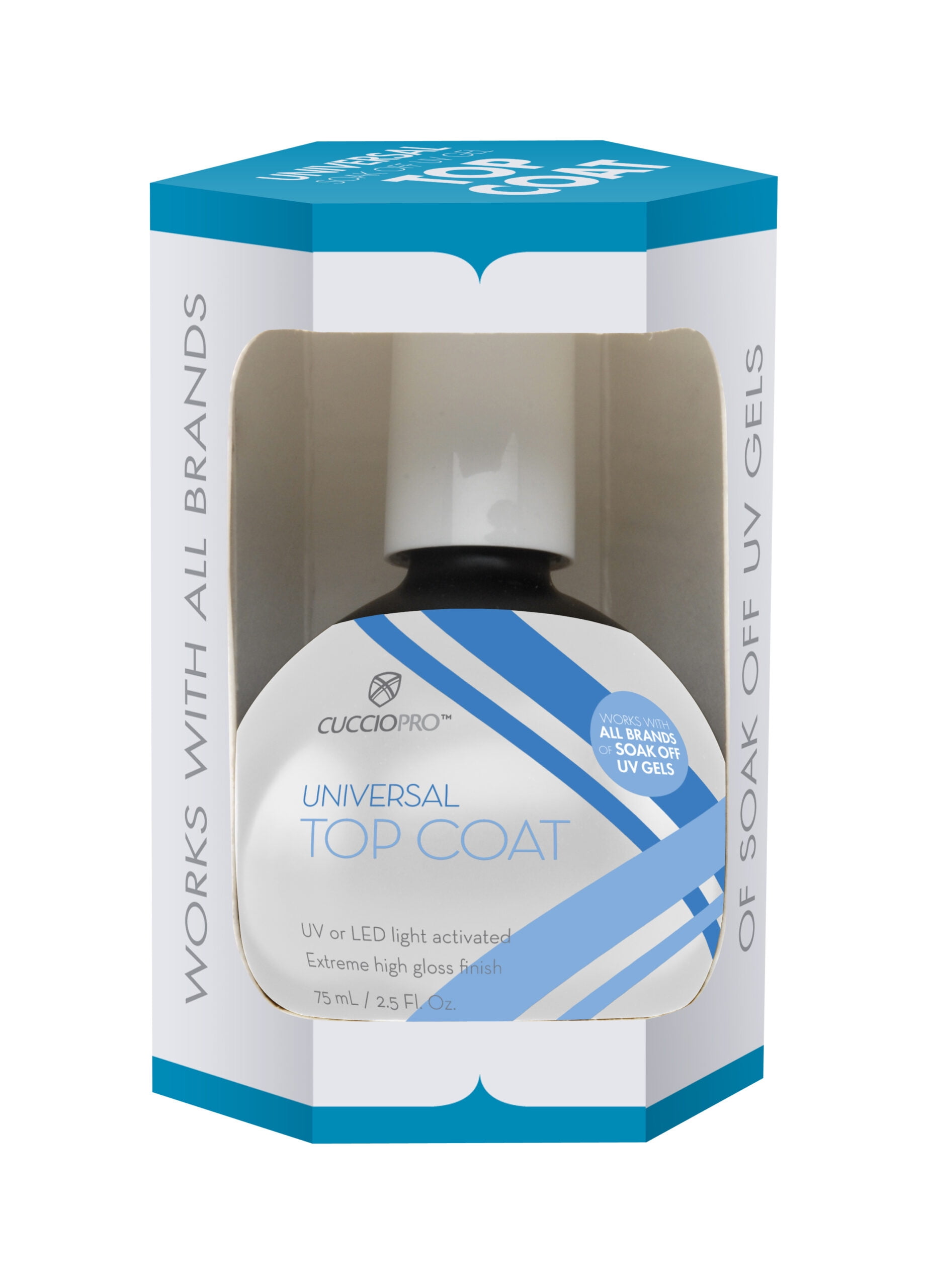 Cuccio Pro Universal Soak Off LED UV Gel Top Coat 2.5 fl.oz