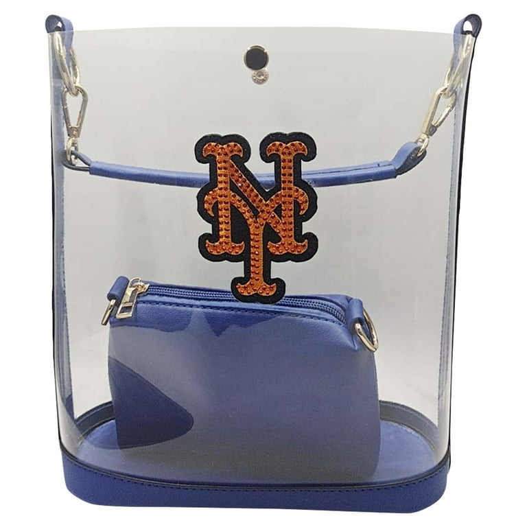 Cuce New York Mets Rhinestone Clear Purse